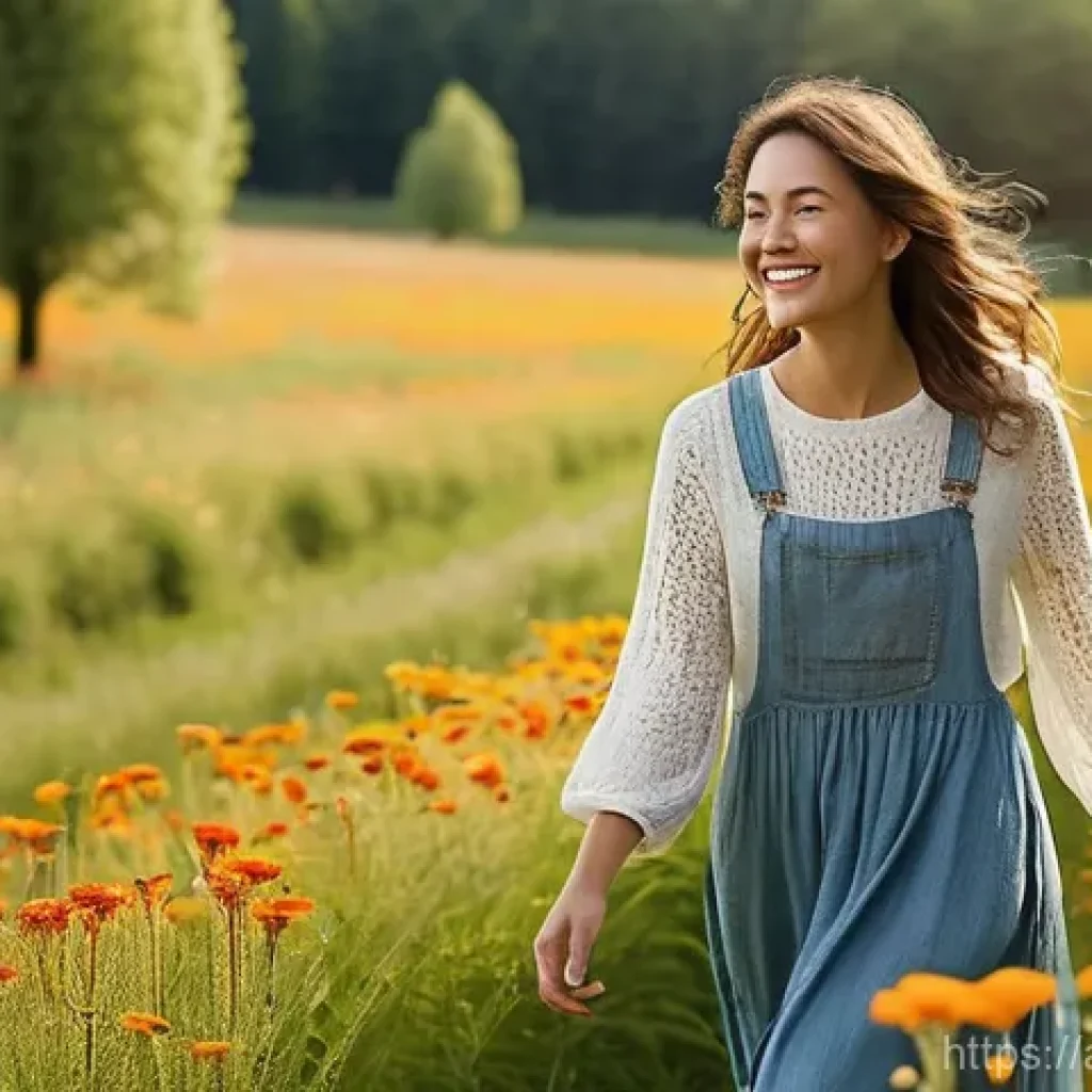 보건소에서 가능한 알레르기 주사 - **Prompt 1: "A person in their late 20s to early 30s, with a radiant smile, joyfully walking through...