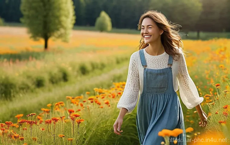 보건소에서 가능한 알레르기 주사 - **Prompt 1: "A person in their late 20s to early 30s, with a radiant smile, joyfully walking through...